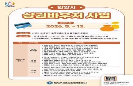 2026년 안양시 상권바우처 사업 이미지