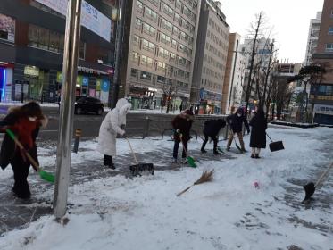 제설현장스케치 이미지