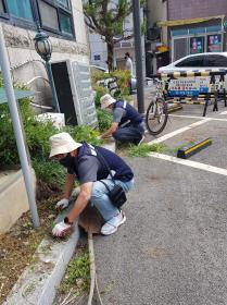 박달1동 경기 행복마을관리소, 동 청사 주변 환경 정비 이미지