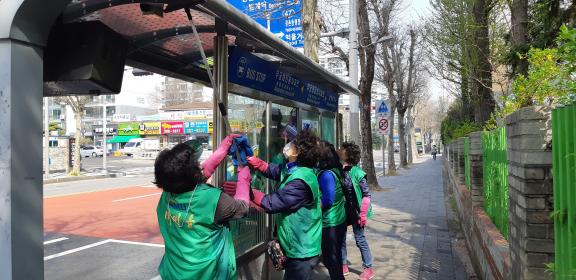 2021년 새마을 물청소 실시 이미지