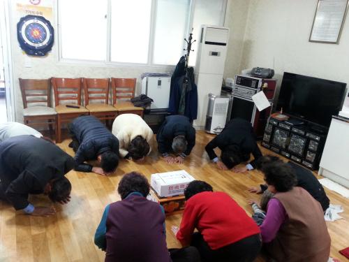 박달2동 경로당 신년방문 인사 이미지
