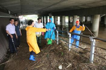 7.28 집중호우 재해 시찰 이미지