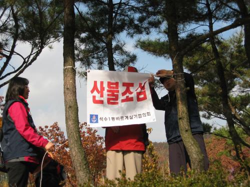 바르게살기 협의회 산불조심 캠페인 이미지