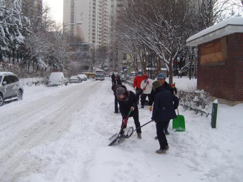 1.4폭설에 따른 제설작업 사진 이미지