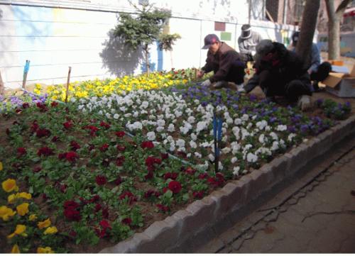 희망근로자 격려 이미지