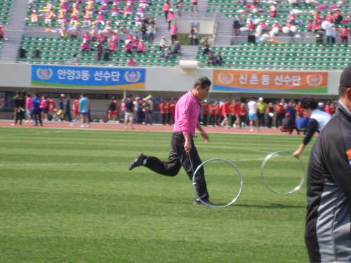시민체육대회 안양3동 굴렁쇠3위 수상       이미지
