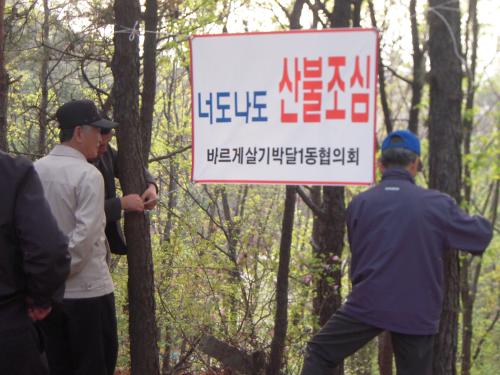 바르게살기협의회 산불조심 캠페인 이미지