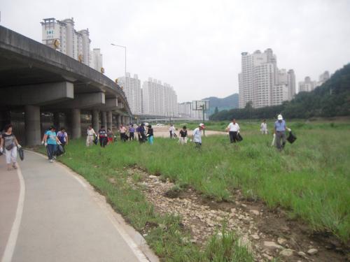 바르게살기협의회 하천 정화 활동 이미지