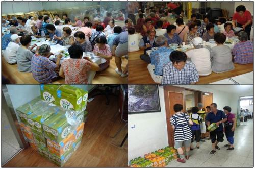 말복 맞이 사랑의 삼계탕 및 두유 제공 이미지