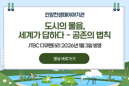 『안양천생태이야기관』
도시의 물음, 세계가 답하다 - 공존의 법칙
JTBC 다큐멘터리 2026년 1월 3일 방영
영상 바로가기