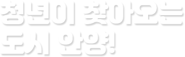 청년이 찾아오는 도시 안양!
